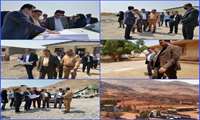 بازدید معاون هماهنگی امور اقتصادی استانداری هرمزگان از روند احداث شهرک صنعتی سرچاهان در شهرستان حاجی آباد